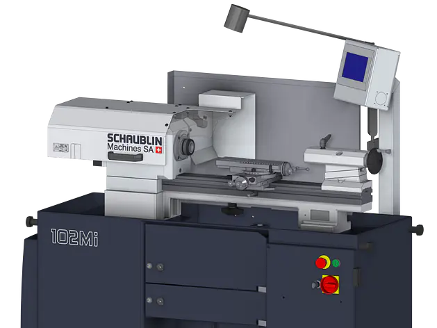 SCHAUBLIN MACHINES Konventionelle Hochpräzisions Drehmaschine Typ 102 Mi - Integrierter Spindelantrieb - Gusskastensockel